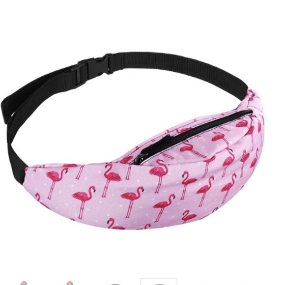 Easy Tiger Handbags - Fanny Pack Waist Bag with Flamingo Print NWT